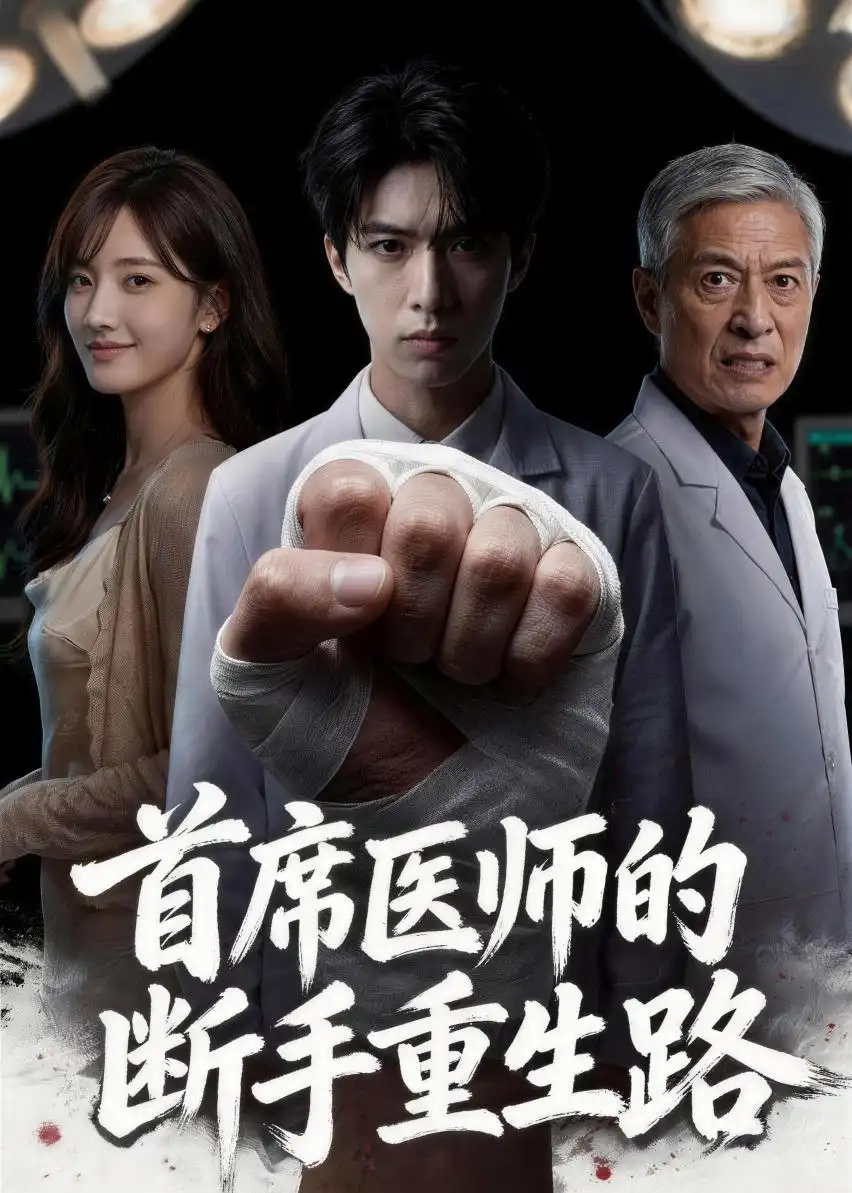 《首席医师的断手重生路（53集）Ai短剧（夸克网盘）》短剧封面