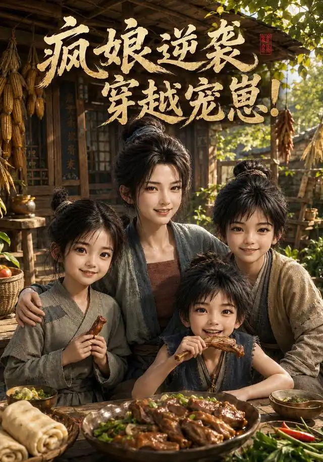 《疯娘改命，穿越宠崽（300集）（夸克网盘）》短剧封面