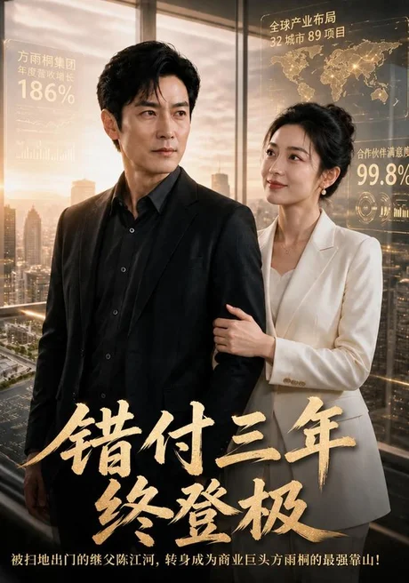 《错付三年终登极(85集)AI短剧(夸克网盘)》短剧封面
