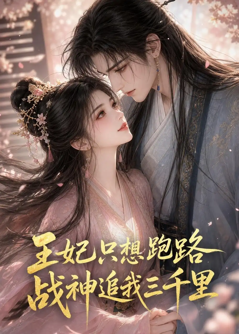 《王妃只想跑路，战神追我三千里（50集）（夸克网盘）》短剧封面