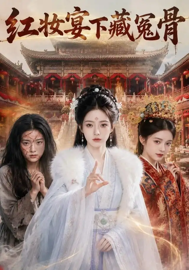 《红妆宴下藏冤骨（61集） AI短剧（夸克网盘）》短剧封面