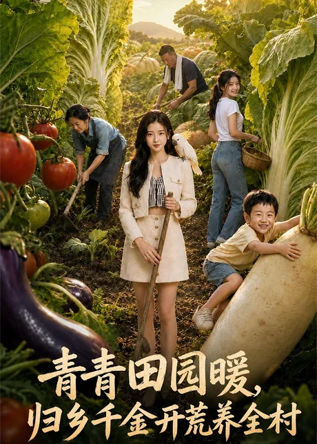 《青青田园暖，归乡千金开荒养全村（99集）（百度网盘）》短剧封面