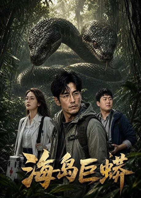 《海岛巨蟒（70集）AI短剧（百度网盘）》短剧封面