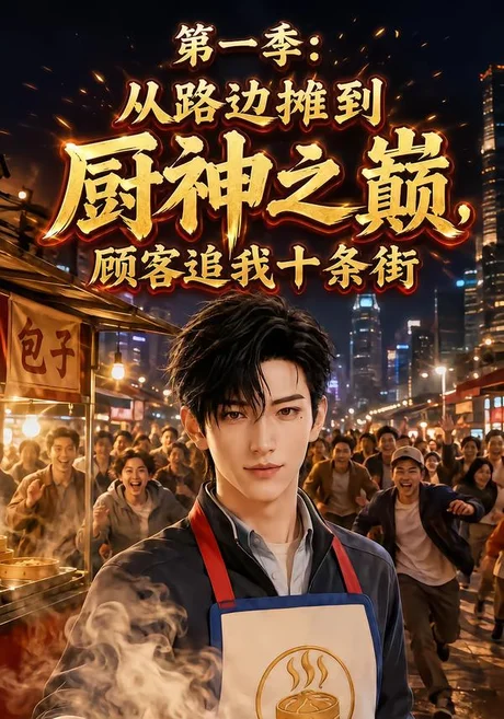 《第一季从路边摊到厨神之巅，顾客追我十条街（102集）（夸克网盘）》短剧封面