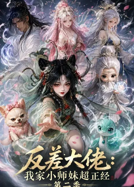 《反差大佬：我家小师妹超正经第二季（104集）（百度网盘）》短剧封面