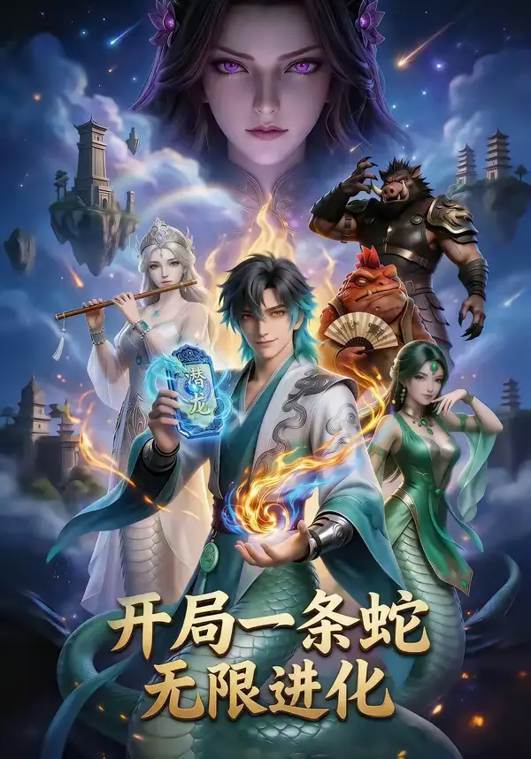 《开局一条蛇，无限进化（83集）（夸克网盘）》短剧封面