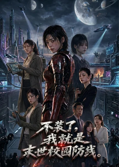 《不装了，我就是末世校园防线（72集）AI短剧（百度网盘）》短剧封面