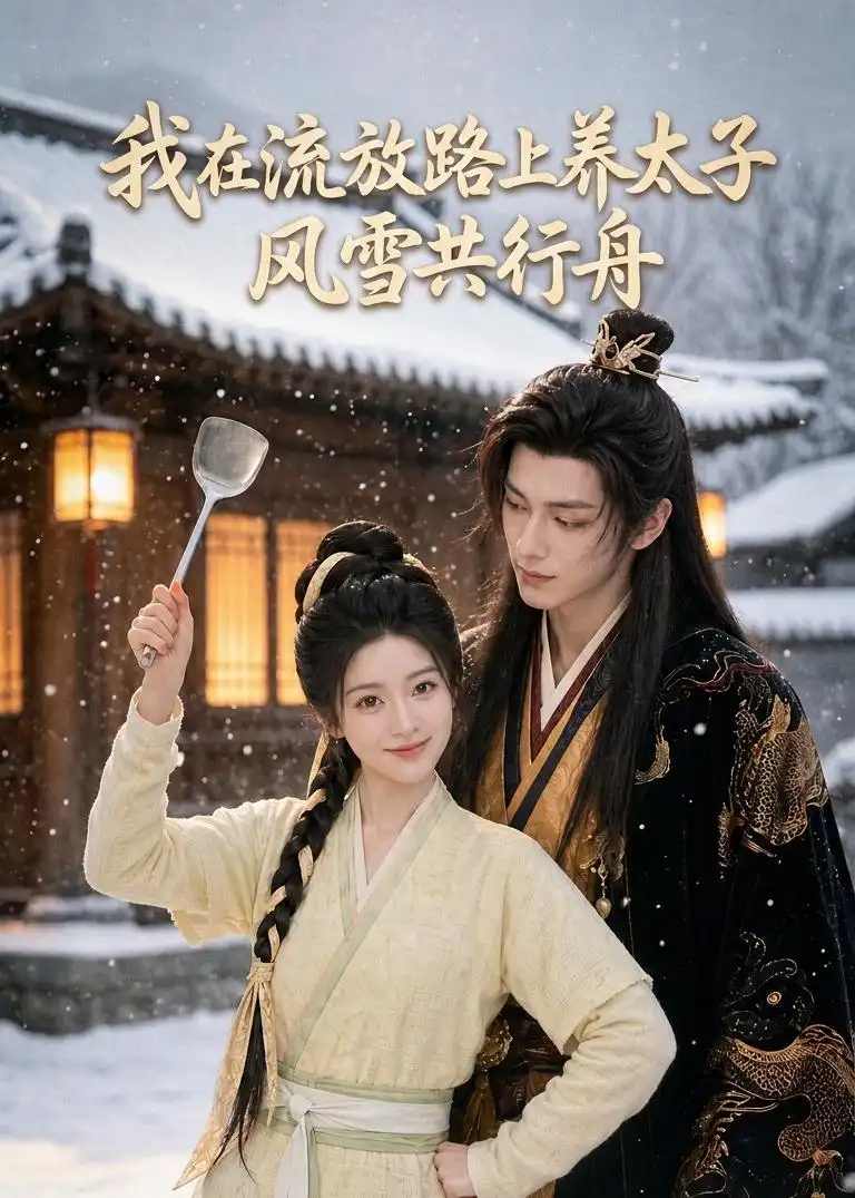 《我在流放路上养太子,风雪共行舟(71集)(夸克网盘)》短剧封面