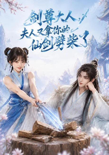 《剑尊大人，夫人又拿你的仙剑劈柴了（60集）AI短剧 (2026)》短剧封面