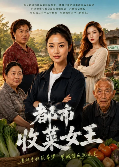 《都市收菜女王（40集）AI短剧（百度网盘）》短剧封面