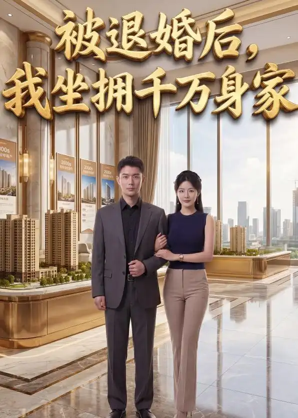 《被退婚后，我坐拥千万身家（40集）AI短剧（夸克网盘）》短剧封面