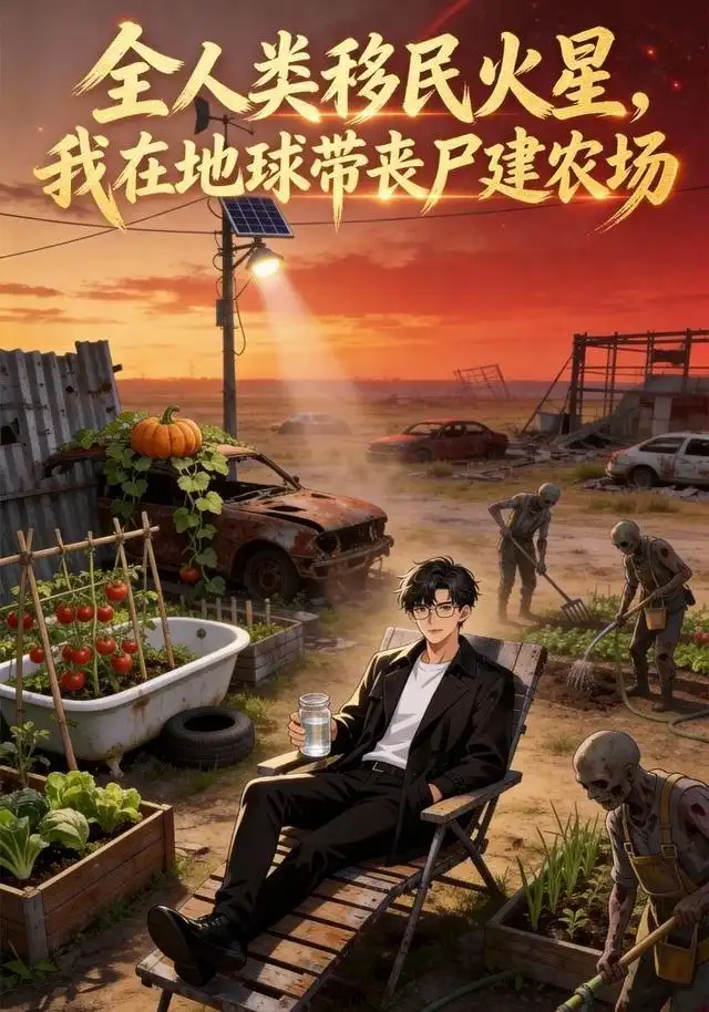 《全人类移民火星，我在地球带丧尸建农场（70集）（夸克网盘）》短剧封面