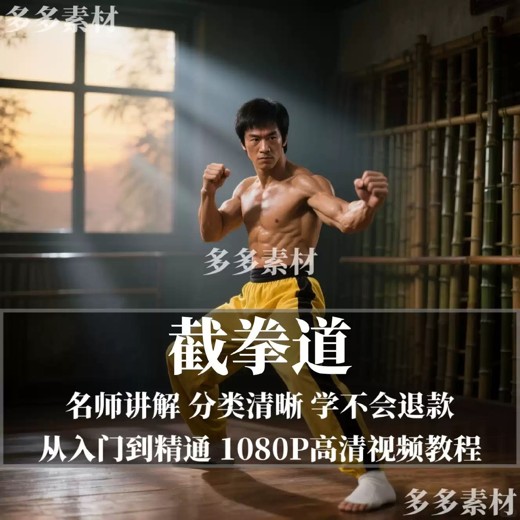 2025泰拳学习视频教程体能训练新手自学零基础入门精通教学课程封面