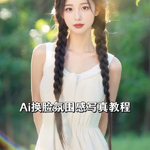 AI复刻颜值素材教学，某大佬5月最新AI美女视频教程封面