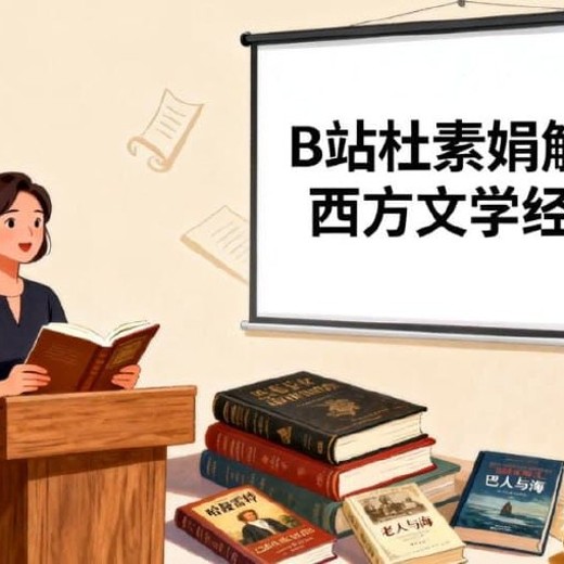 B站精品课，杜素娟解读西方文学经典，30部名著精讲封面