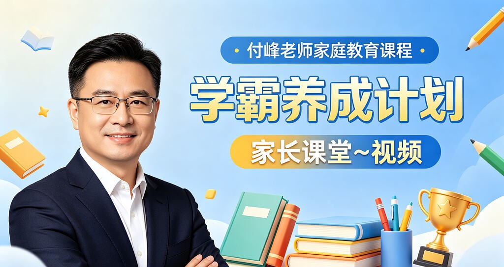 付峰老师家庭教育课程 学霸养成计划【家长课堂~视频】 付峰老师家庭教育课程 学霸养成计划【家长课堂~视频】封面