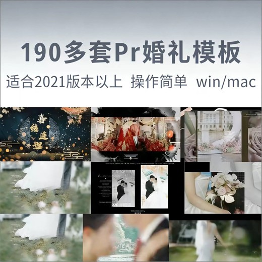 PR模板-49套时尚照片电子相册幻灯片图文展示介绍动画片头封面