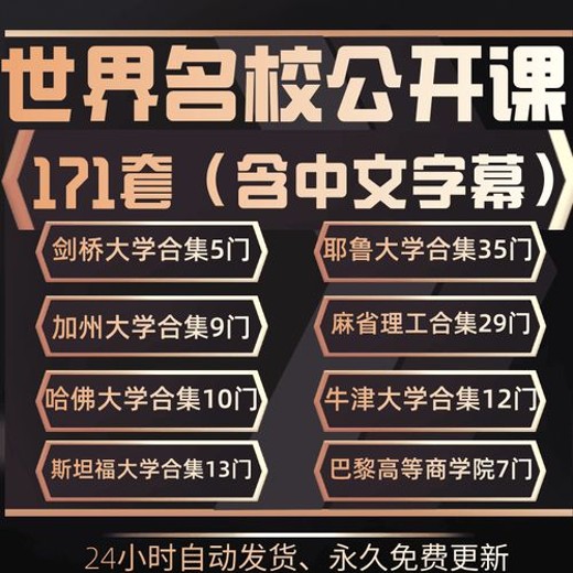 【麻省理工】公开课合集封面
