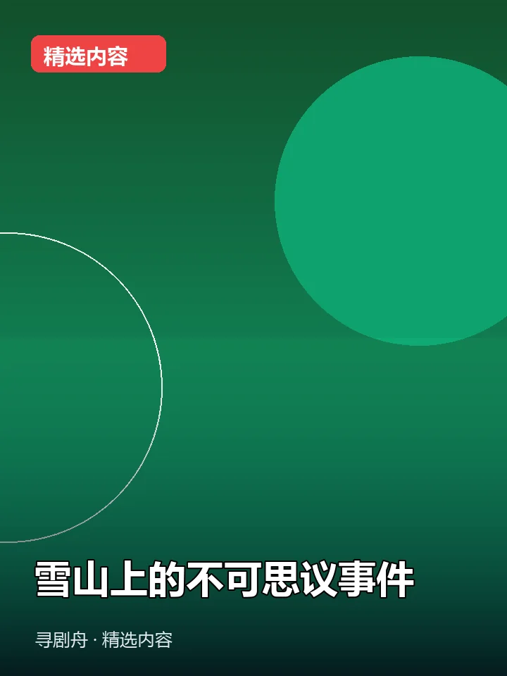 雪山上的不可思议事件 雪山上的不可思议事件封面